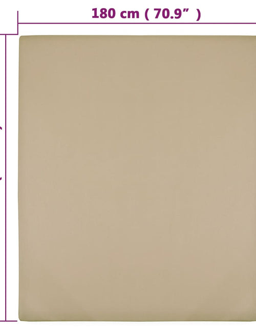 Încărcați imaginea în vizualizatorul Galerie, Cearșaf de pat cu elastic, 2 buc, gri taupe, 180x200 cm bumbac
