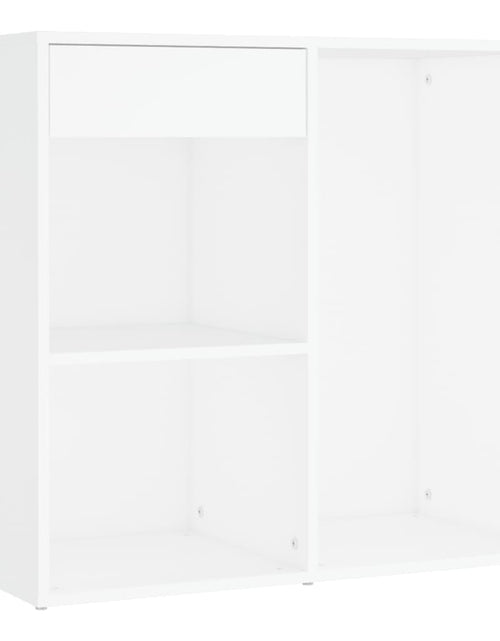 Загрузите изображение в средство просмотра галереи, Măsuță de toaletă cu LED și dulap, alb, lemn prelucrat
