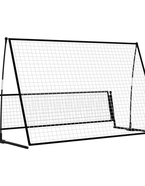 Încărcați imaginea în vizualizatorul Galerie, Poartă de fotbal de ricoșeu 2-în-1, 202x104x120 cm, oțel - Lando
