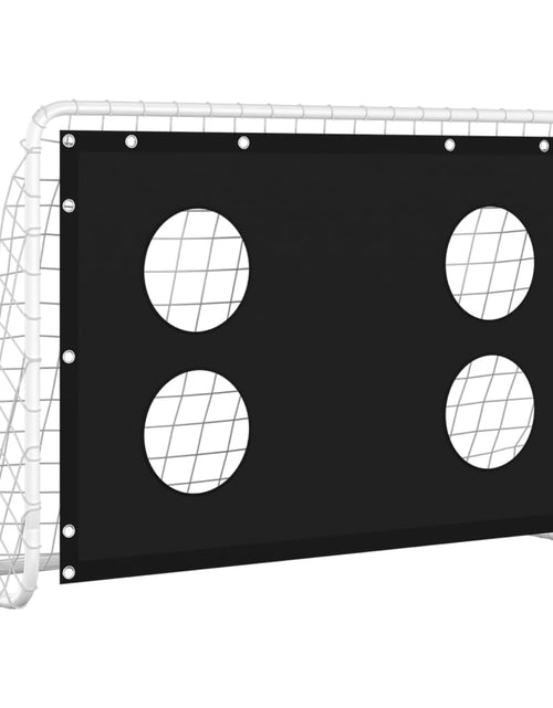 Загрузите изображение в средство просмотра галереи, Poartă de fotbal cu plasă de antrenament, 184x61x122 cm, oțel - Lando
