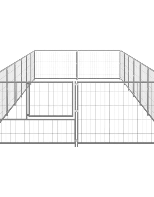 Загрузите изображение в средство просмотра галереи, Padoc pentru câini, argintiu, 14 m², oțel
