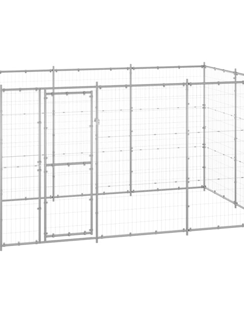 Загрузите изображение в средство просмотра галереи, Padoc câini de exterior, 7,26 m², oțel galvanizat
