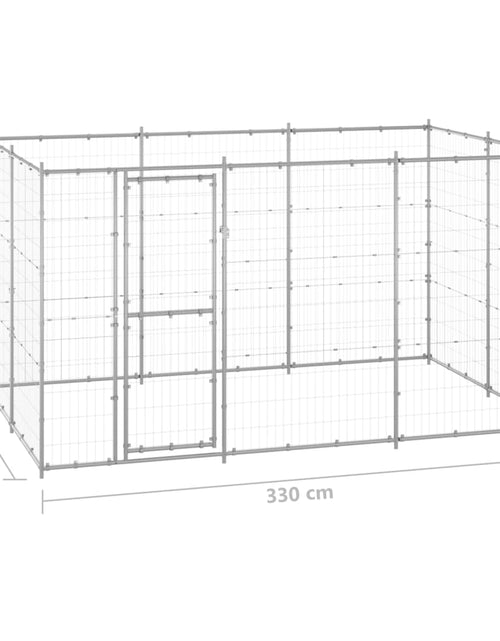 Загрузите изображение в средство просмотра галереи, Padoc câini de exterior, 7,26 m², oțel galvanizat
