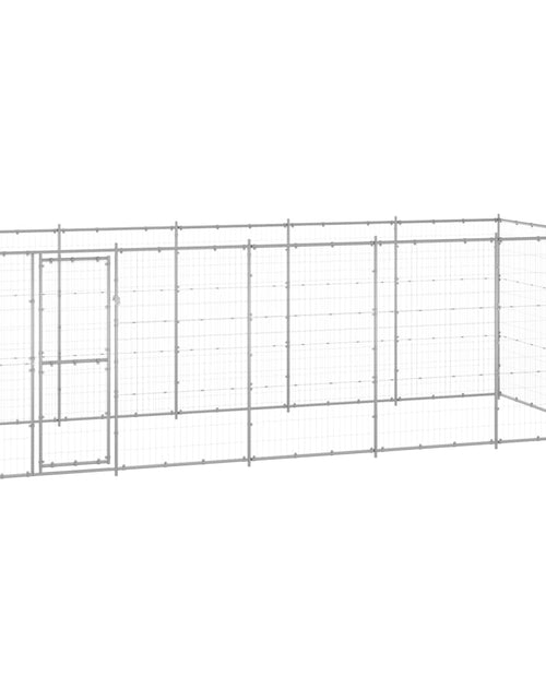 Загрузите изображение в средство просмотра галереи, Padoc pentru câini de exterior, 12,1 m², oțel galvanizat
