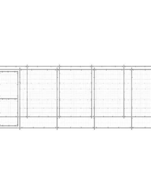 Загрузите изображение в средство просмотра галереи, Padoc pentru câini de exterior, 12,1 m², oțel galvanizat
