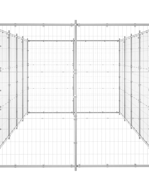 Загрузите изображение в средство просмотра галереи, Padoc pentru câini de exterior, 12,1 m², oțel galvanizat
