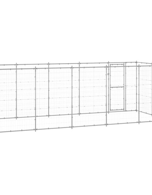 Загрузите изображение в средство просмотра галереи, Padoc pentru câini de exterior, 12,1 m², oțel galvanizat
