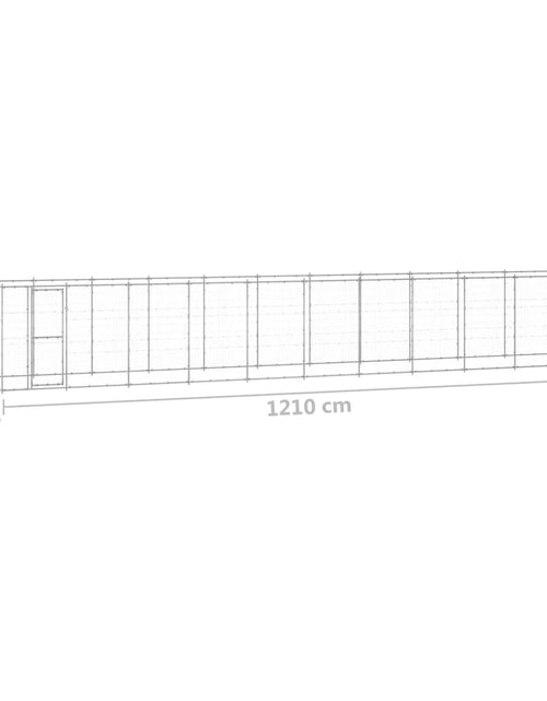 Încărcați imaginea în vizualizatorul Galerie, Padoc pentru câini de exterior, 26,62 m², oțel galvanizat
