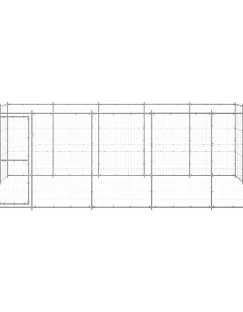 Încărcați imaginea în vizualizatorul Galerie, Padoc pentru câini de exterior, 24,2 m², oțel galvanizat
