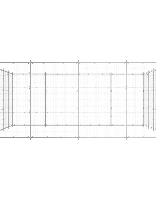 Încărcați imaginea în vizualizatorul Galerie, Padoc pentru câini de exterior, 24,2 m², oțel galvanizat
