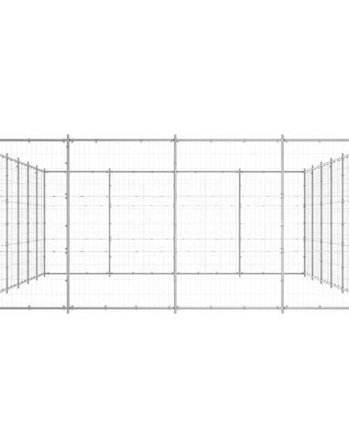 Загрузите изображение в средство просмотра галереи, Padoc pentru câini de exterior, 33,88 m², oțel galvanizat
