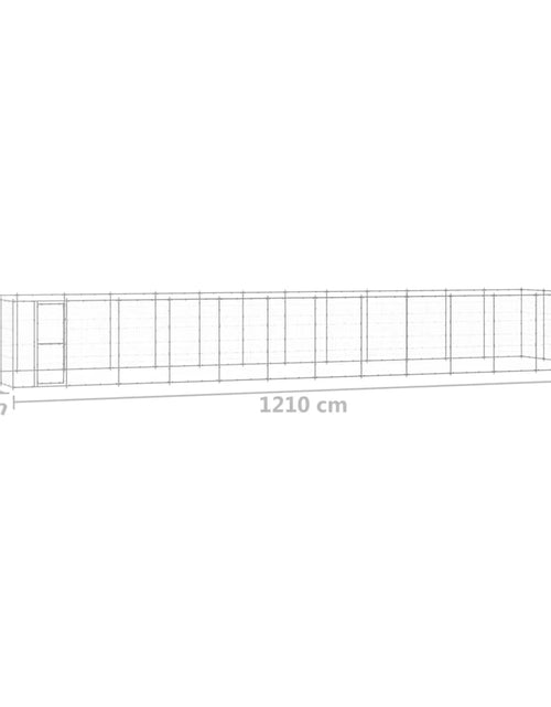 Загрузите изображение в средство просмотра галереи, Padoc pentru câini de exterior, 53,24 m², oțel galvanizat
