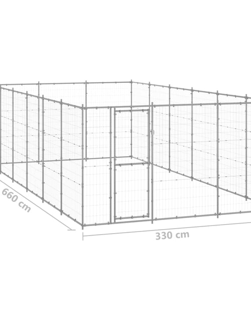 Загрузите изображение в средство просмотра галереи, Padoc pentru câini de exterior, 21,78 m², oțel galvanizat
