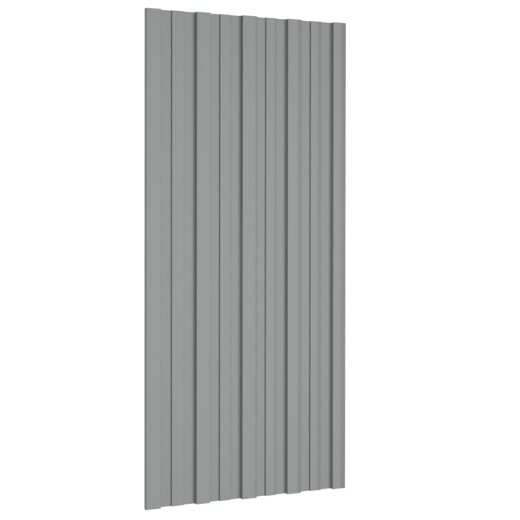 Panouri pentru acoperiș 36 buc. gri 100x45 cm oțel galvanizat