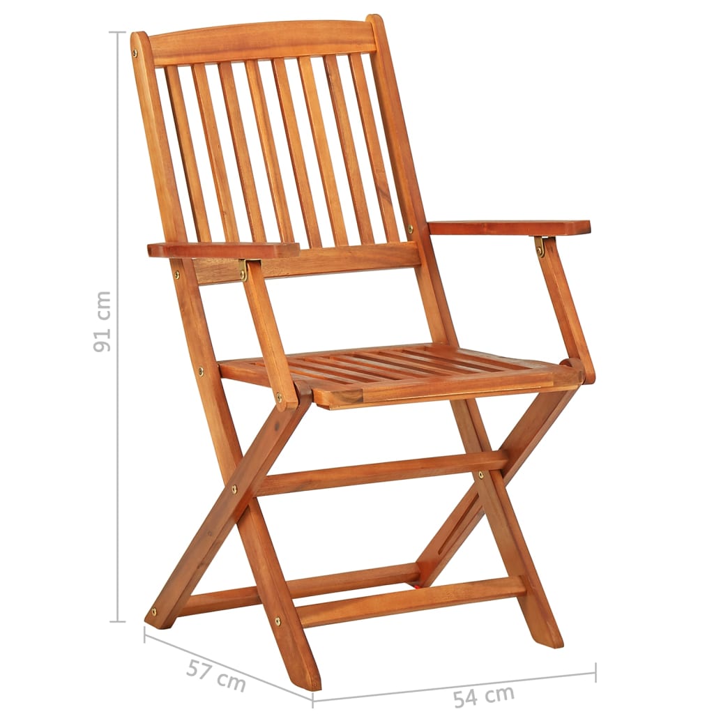 Set mobilier de grădină 11 piese 280x90x75cm, lemn masiv acacia