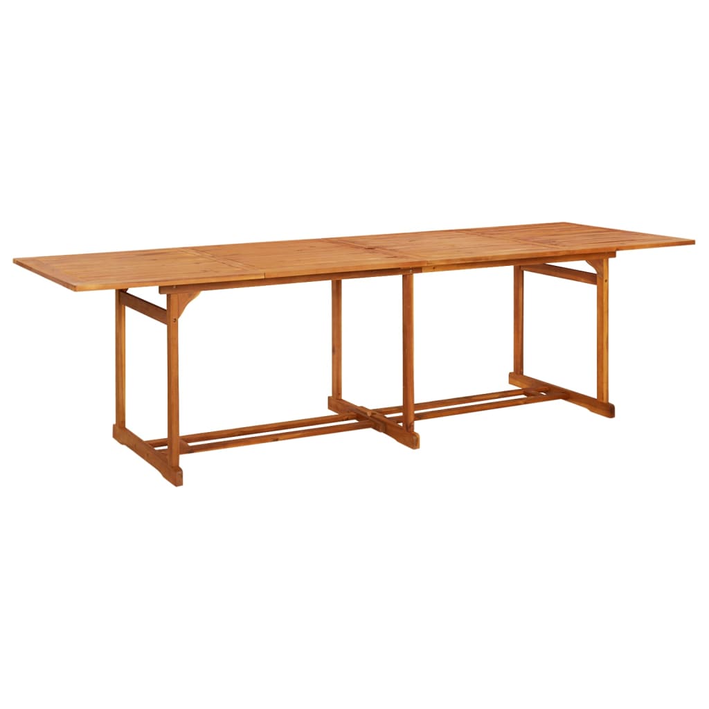 Set mobilier de grădină 11 piese 280x90x75cm, lemn masiv acacia