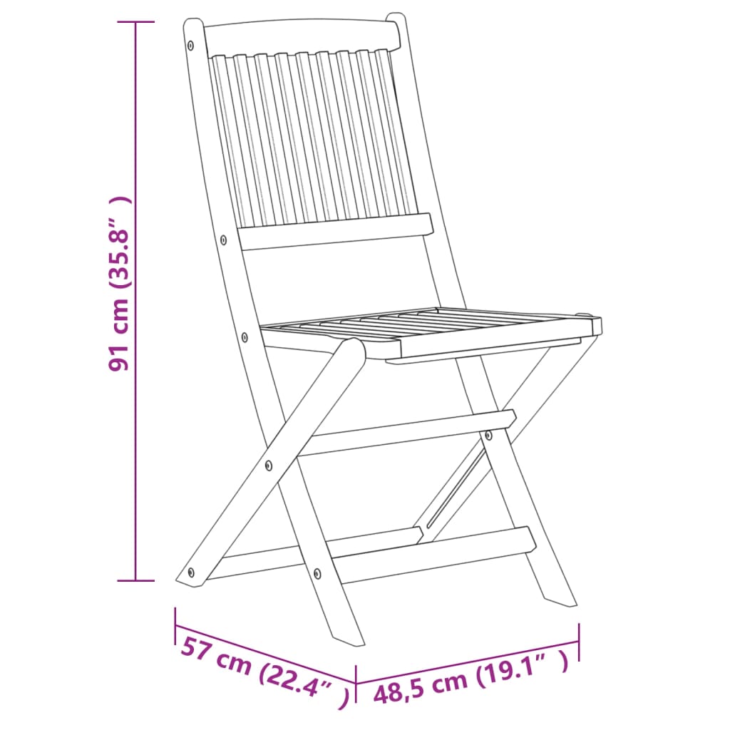 Set mobilier de grădină, 7 piese, lemn masiv de acacia