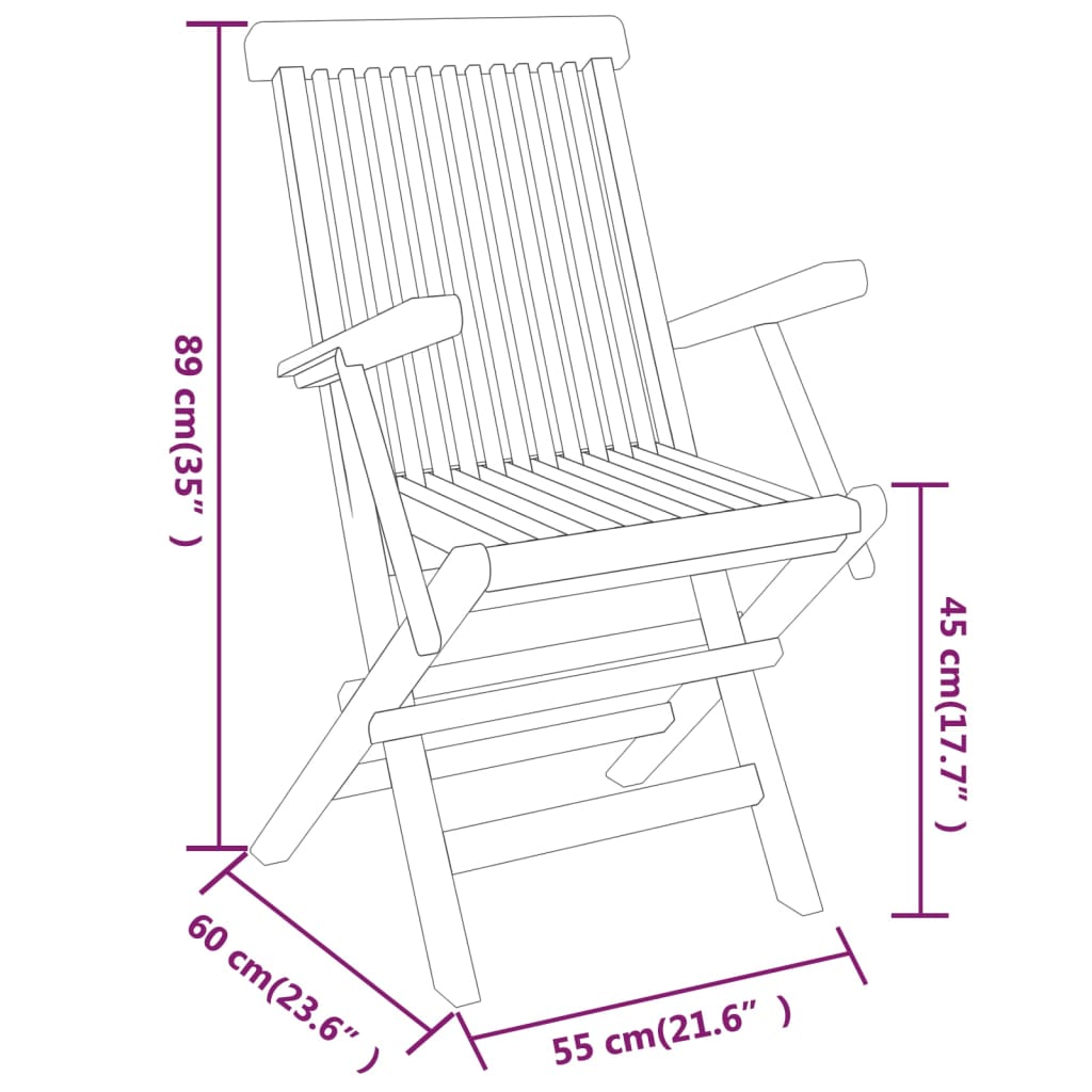 Set mobilier de grădină, 3 piese, lemn masiv de tec - Lando