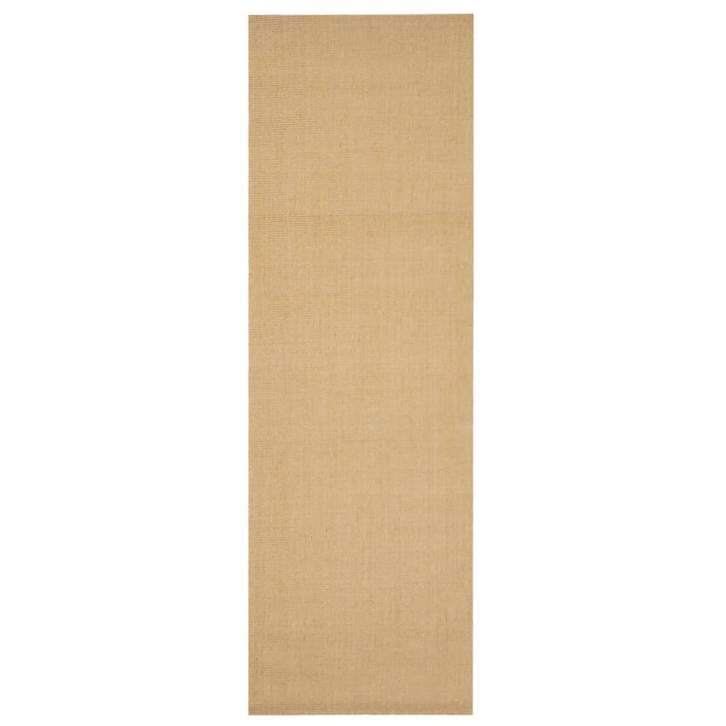 Covor din sisal, natural, 80x250 cm