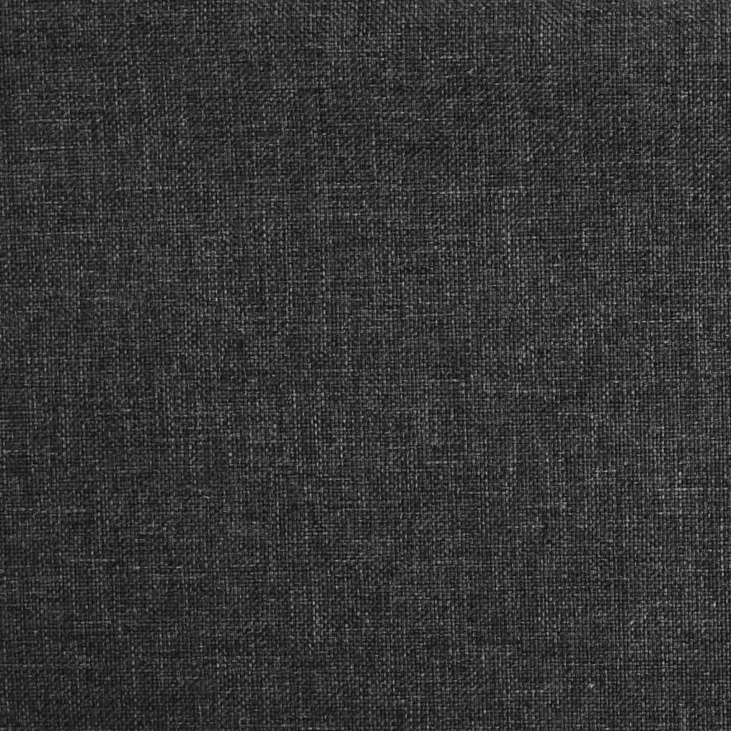 Scaune de bucătărie pivotante, 4 buc., negru, material textil