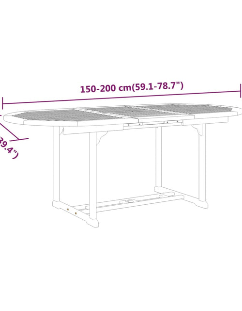 Încărcați imaginea în vizualizatorul Galerie, Set mobilier de grădină, 7 piese, lemn masiv de eucalipt
