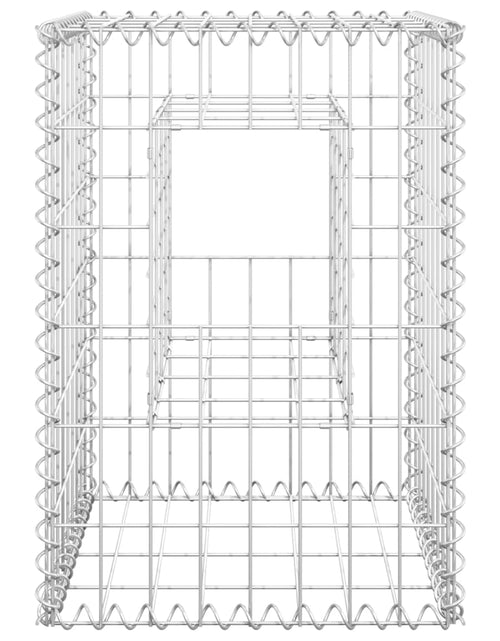 Загрузите изображение в средство просмотра галереи, Stâlpi tip coș gabion, 2 buc., 40x40x60 cm, fier
