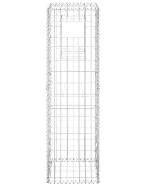 Загрузите изображение в средство просмотра галереи, Stâlp tip coș gabion, 40x40x140 cm, fier

