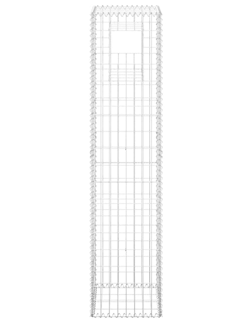 Загрузите изображение в средство просмотра галереи, Stâlp tip coș gabion, 40x40x180 cm, fier
