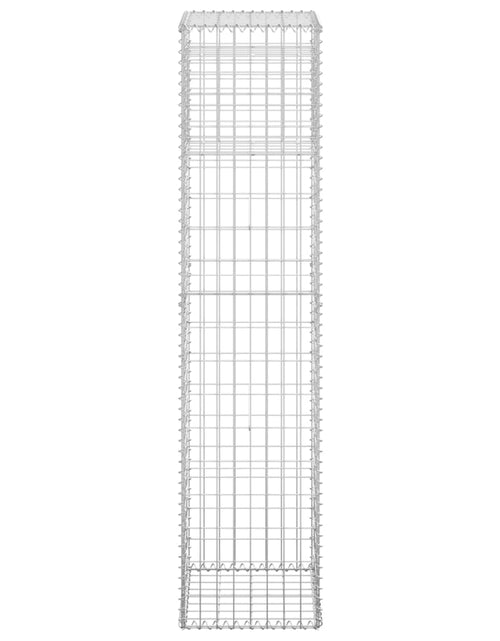 Încărcați imaginea în vizualizatorul Galerie, Stâlp tip coș gabion, 40x40x180 cm, fier
