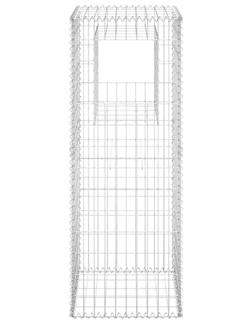 Încărcați imaginea în vizualizatorul Galerie, Stâlp coș gabion, 50x50x140 cm, fier
