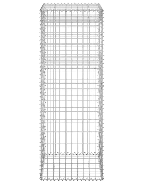 Încărcați imaginea în vizualizatorul Galerie, Stâlp coș gabion, 50x50x140 cm, fier
