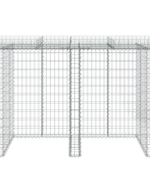 Încărcați imaginea în vizualizatorul Galerie, Perete gabion pentru pubela gunoi 192x91x120 cm fier galvanizat
