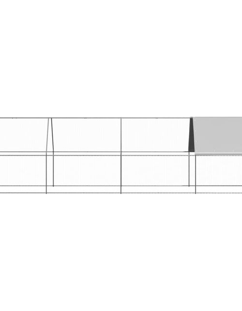 Загрузите изображение в средство просмотра галереи, Coteț de exterior pentru păsări, 2x8x2 m, oțel zincat
