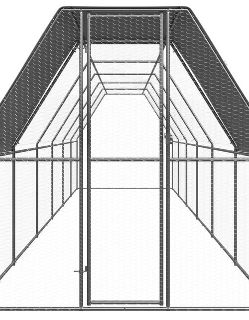 Загрузите изображение в средство просмотра галереи, Coteț de exterior pentru păsări, 2x12x2 m, oțel zincat
