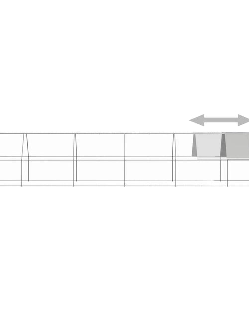 Încărcați imaginea în vizualizatorul Galerie, Coteț de exterior pentru păsări, 2x12x2 m, oțel zincat
