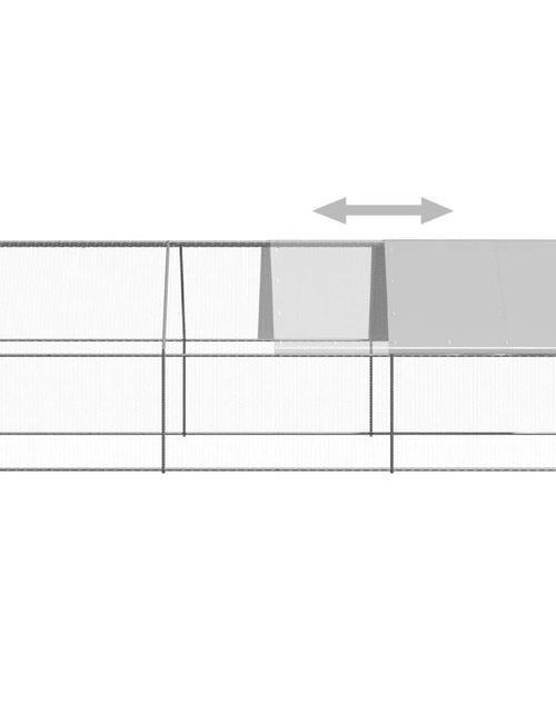 Încărcați imaginea în vizualizatorul Galerie, Coteț de păsări pentru exterior, 3x6x2 m, oțel zincat
