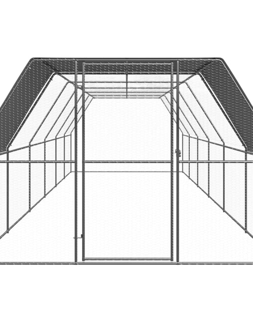 Încărcați imaginea în vizualizatorul Galerie, Coteț de păsări pentru exterior, 3x12x2 m, oțel zincat
