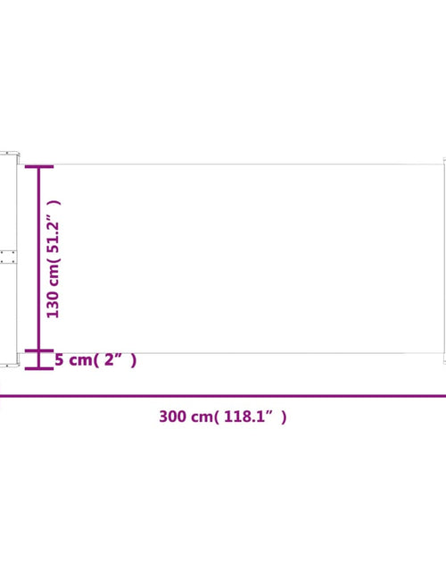 Încărcați imaginea în vizualizatorul Galerie, Copertină laterală retractabilă de terasă, crem, 140x300 cm
