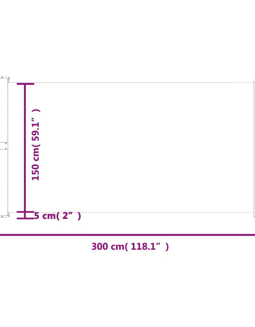 Încărcați imaginea în vizualizatorul Galerie, Copertină laterală retractabilă de terasă, crem, 160x300 cm
