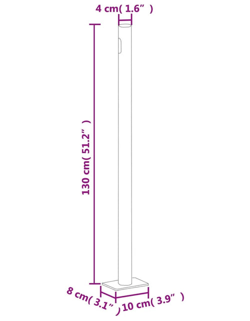 Загрузите изображение в средство просмотра галереи, Copertină laterală retractabilă, crem, 220x600 cm
