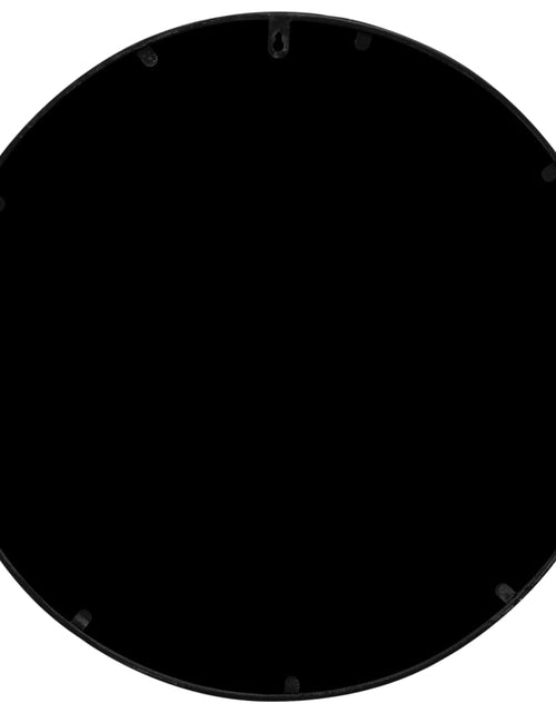 Загрузите изображение в средство просмотра галереи, Oglindă rotundă,negru,60x2,5 cm,fier, utilizare în interior
