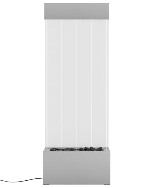 Încărcați imaginea în vizualizatorul Galerie, Coloană cu bule cu LED-uri RGB oțel inoxidabil/acrilic 110 cm
