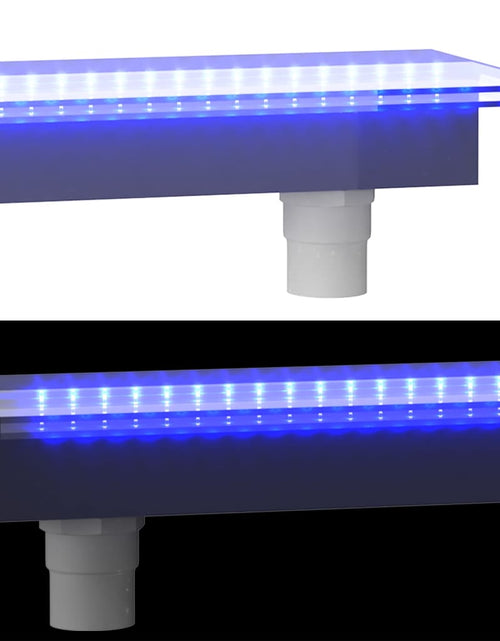 Загрузите изображение в средство просмотра галереи, Deversor de cascadă cu LED-uri RGB, acrilic, 108 cm
