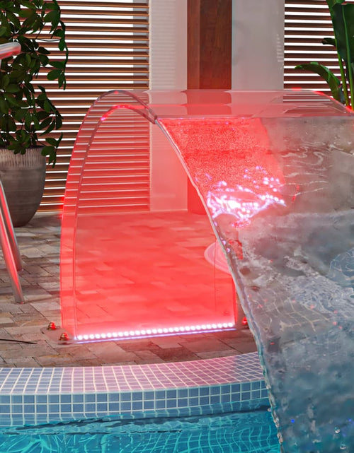 Încărcați imaginea în vizualizatorul Galerie, Fântână de piscină cu LED-uri RGB, acril, 50 cm
