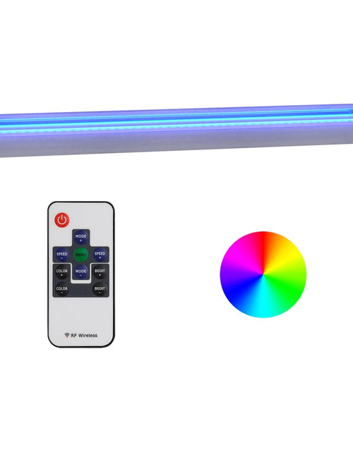 Încărcați imaginea în vizualizatorul Galerie, Deversor de cascadă cu LED-uri RGB, 90 cm, oțel inoxidabil
