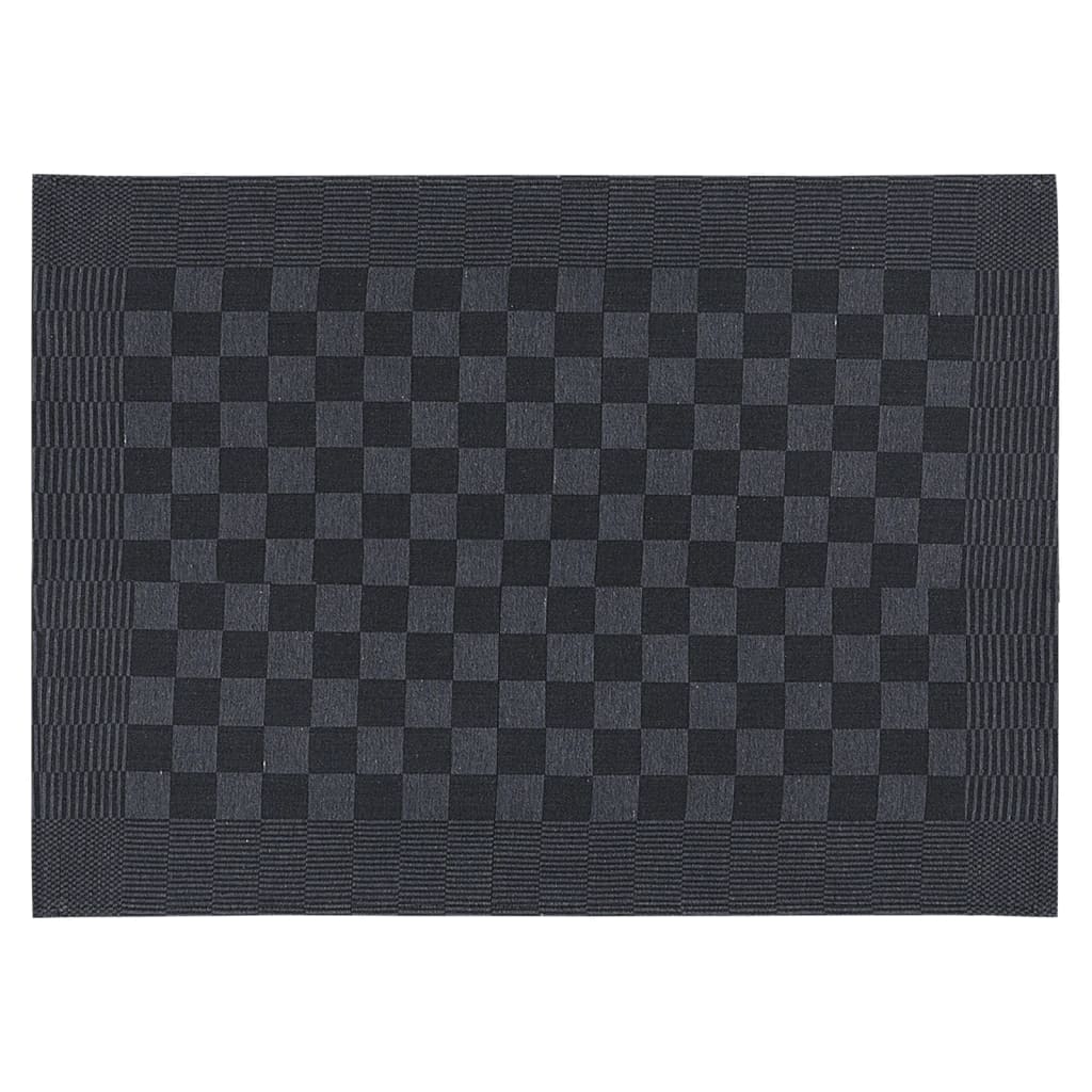 Prosoape de bucătărie 20 buc. negru și gri 50x70 cm Bumbac