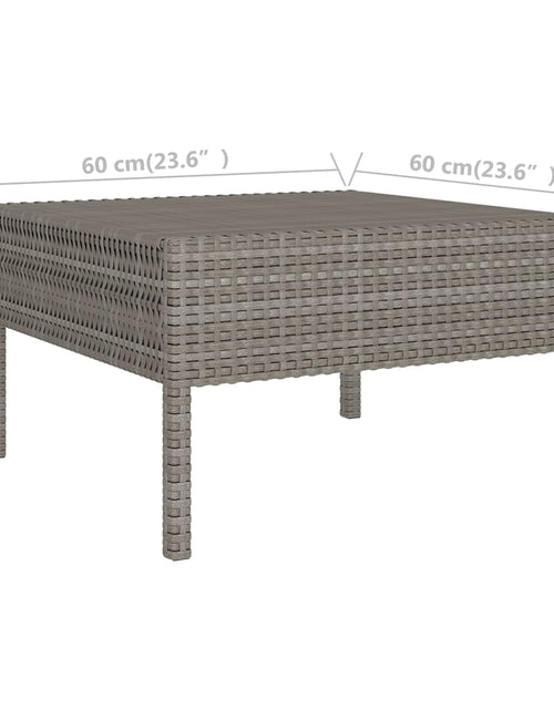 Загрузите изображение в средство просмотра галереи, Set mobilier de grădină cu perne, 8 piese, gri, poliratan
