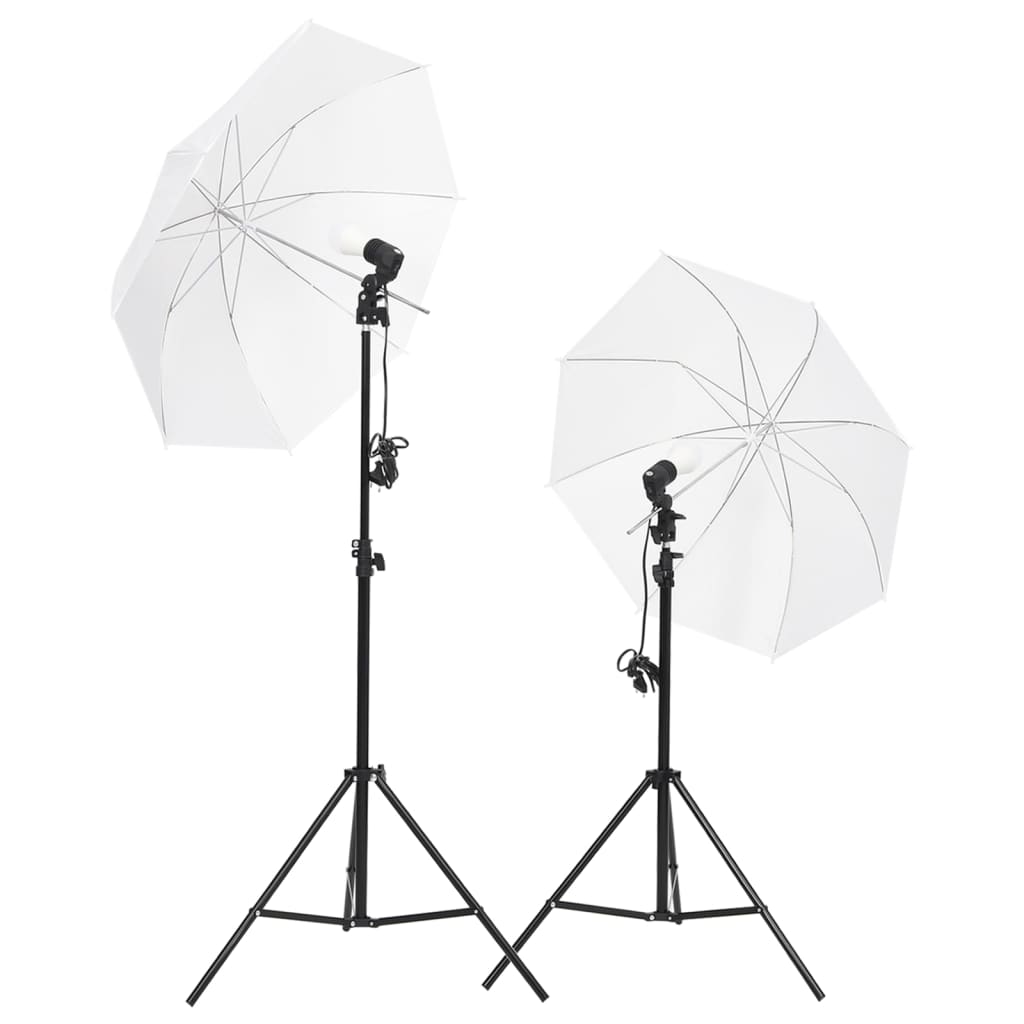 Kit studio foto cu set de lumină și fundal