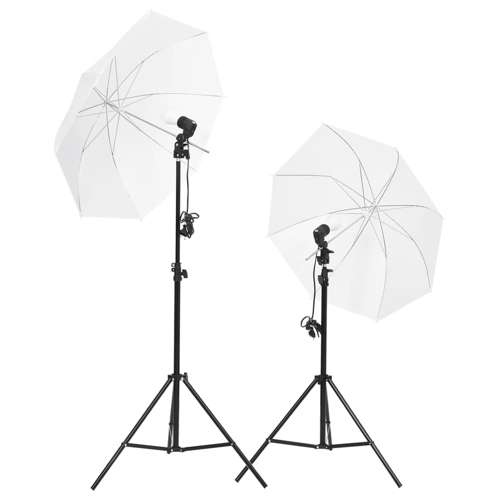 Set studio foto cu lumină, fundal și reflector