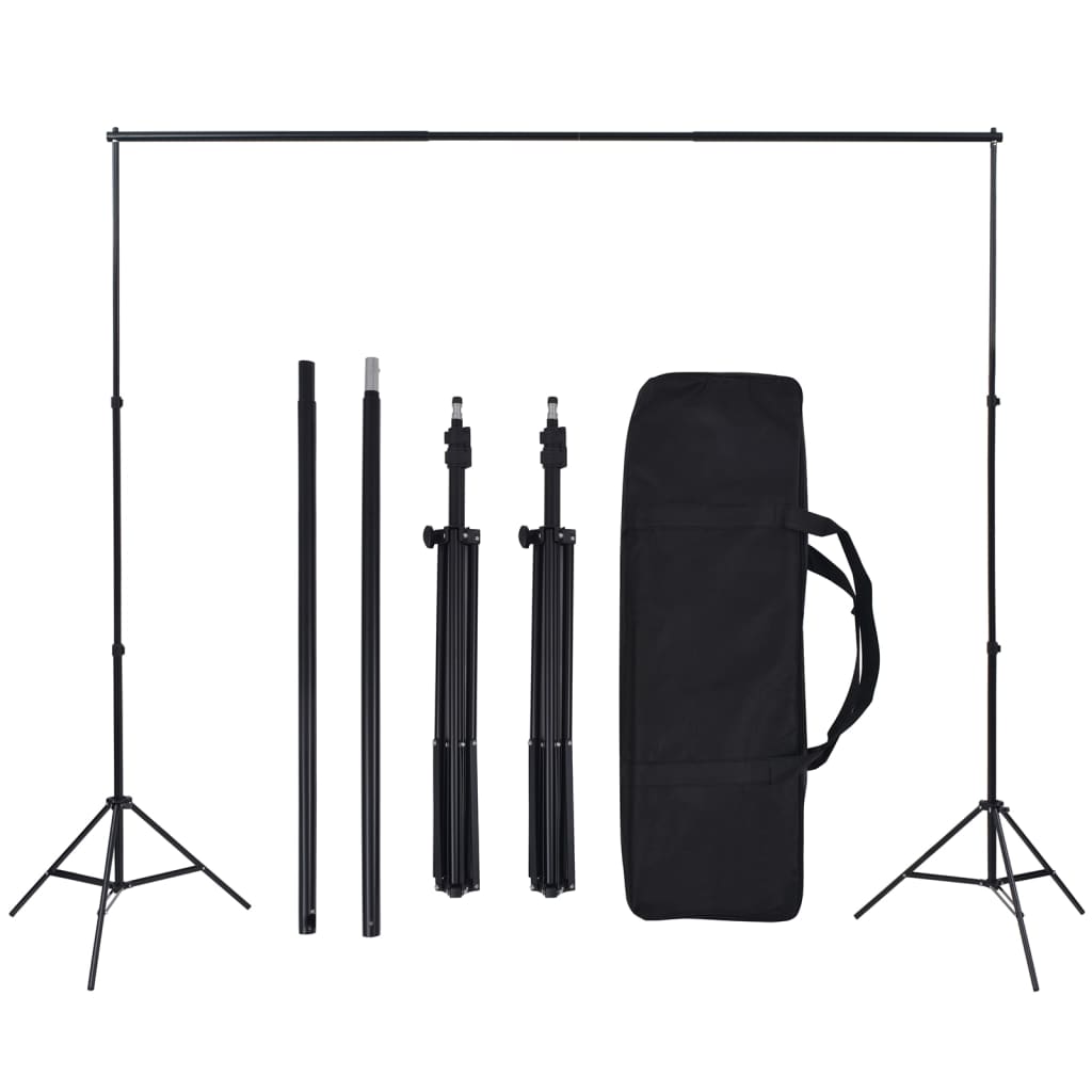 Kit studio foto cu set de lumină și fundal